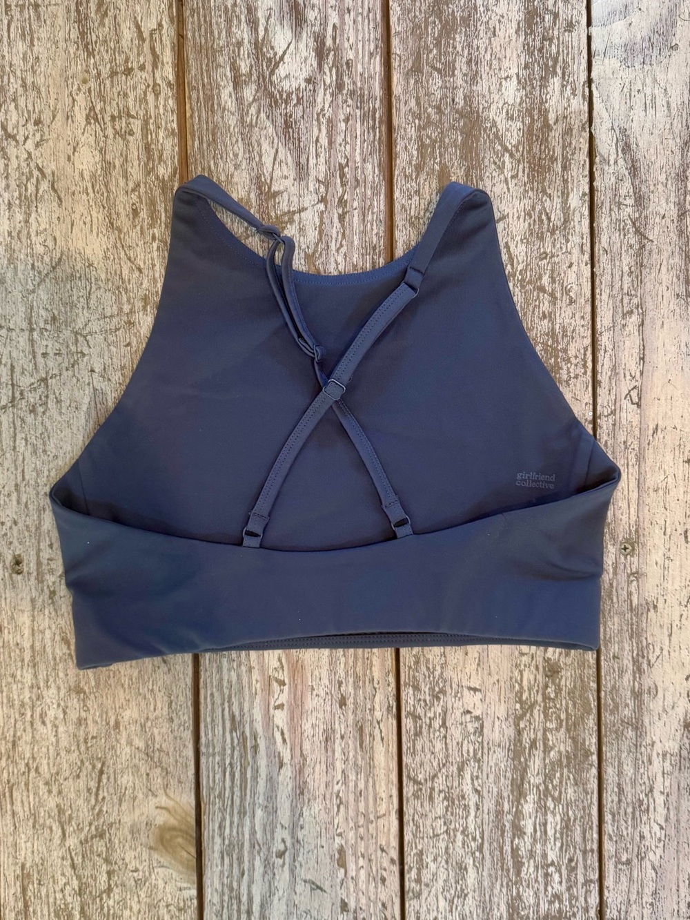 Girlfriend Collective Topanga Bra in Smoke - Picture 3 of 4